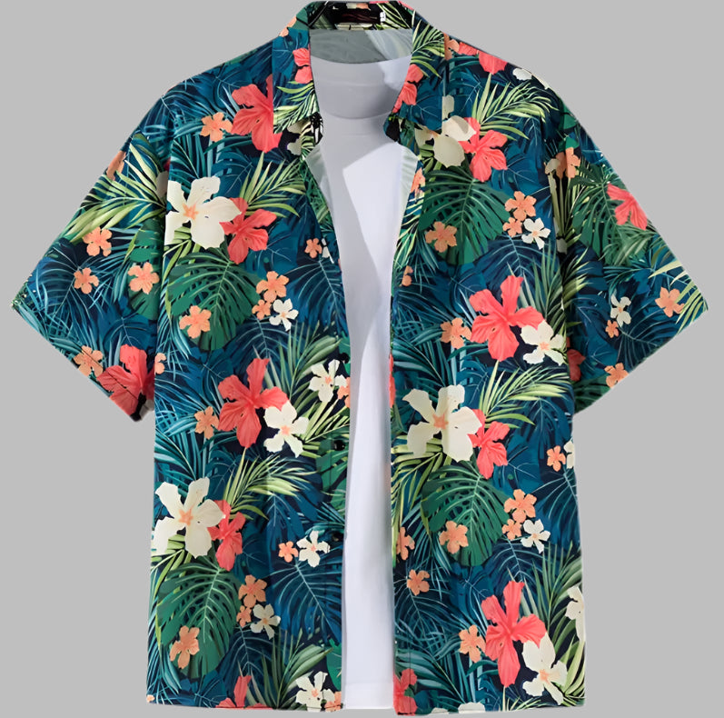 Hawaiian Beach Flower Shirt